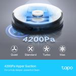 Tapo RV30 Plus LiDAR Navigasyonlu Robot Süpürge ve Paspas + Akıllı Otomatik Boşaltma Ünitesi