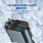 4'ü 1 Arada Ultra Hızlı Geri Çekilebilir Araba Şarj Cihazı