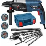 Mager Alman 3000 Watt Kırıcı Delici Hilti Matkap Metal Şanzumanlı ++ 5 Adet Uç ++yedek Mandren