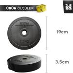 25 kg Halter Seti Dambıl Seti ve Fitness Ağırlık Seti