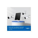 Tapo A200, Güvenlik Kamerası Için 360° Ayarlanabilir Montajlı IP65 Sertifikalı Su ve Toz Geçirmez 4,5W'A Kadar Şarj Gücü 4m Şarj Kablolu Güneş Paneli