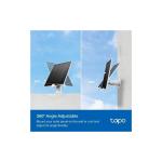 Tapo A200, Güvenlik Kamerası Için 360° Ayarlanabilir Montajlı IP65 Sertifikalı Su ve Toz Geçirmez 4,5W'A Kadar Şarj Gücü 4m Şarj Kablolu Güneş Paneli