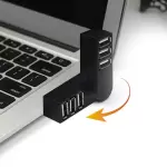 Laptop için PC Hub USB Döner Splitter Mini Adaptör 3 Port