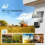 Güneş enerjili SIM kartlı 3G/4G LTE AB Hücresel Güvenlik Kamerası