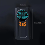 Dijital Ekranlı Taşınabilir Hava Kompresörü Pompası LED Işık, USB Şarj Edilebilir Lityum Batarya