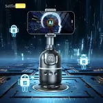 Akıllı Yüz Tanıma, Panoramik Takip İçin Selfie Tripodu ve Titreşimi Önleyici, Otomatik Yüz Takip Tripodu, 360 ° Dönebilen Telefon Kurulumu, Akıllı Telefon Takip Tutucu.