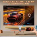 HY300 Mini Projektör HD 720P - WiFi Destekli, Taşınabilir & Akıllı, 180° Dönebilme, USB Güçlü, Hoparlör Dahil - Ev Sinema Deneyiminizi Dönüştürün