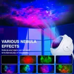 8 Nebula Manzaralı Astronot Yıldız Projeksiyon Gece Lambası