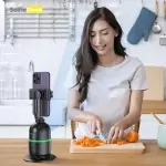 Akıllı Yüz Tanıma, Panoramik Takip İçin Selfie Tripodu ve Titreşimi Önleyici, Otomatik Yüz Takip Tripodu, 360 ° Dönebilen Telefon Kurulumu, Akıllı Telefon Takip Tutucu.