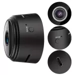 Kablosuz Mini Gözetleme Kamerası, 480p Video Kaydı, Şarj Edilebilir Lityum Polimer Pili, USB/Pil Güçlü, Wi-Fi Etkin Ev, Ofis, Araba İzleme için Siyah
