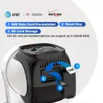 Güneş enerjili SIM kartlı 3G/4G LTE AB Hücresel Güvenlik Kamerası