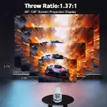 HY300 Mini Projektör HD 720P - WiFi Destekli, Taşınabilir & Akıllı, 180° Dönebilme, USB Güçlü, Hoparlör Dahil - Ev Sinema Deneyiminizi Dönüştürün